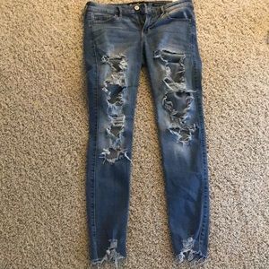 Hollister low rise skinny jeans.